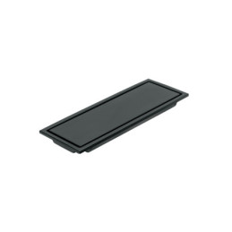 RS-704M Resumidero rectangular 30x11cm reversible, negro, FOSET AQUA