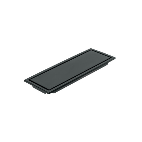 RS-704M Resumidero rectangular 30x11cm reversible, negro, FOSET AQUA