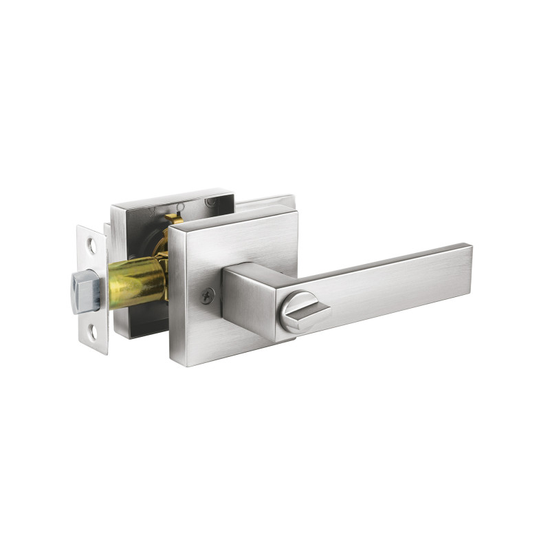 CEMA-23R Cerradura manija 'Módena' p/recámara, cromo mate, HERMEX CEMA-23R Cerradura manija 'Módena' p/recámara, cromo mate, HERMEX
