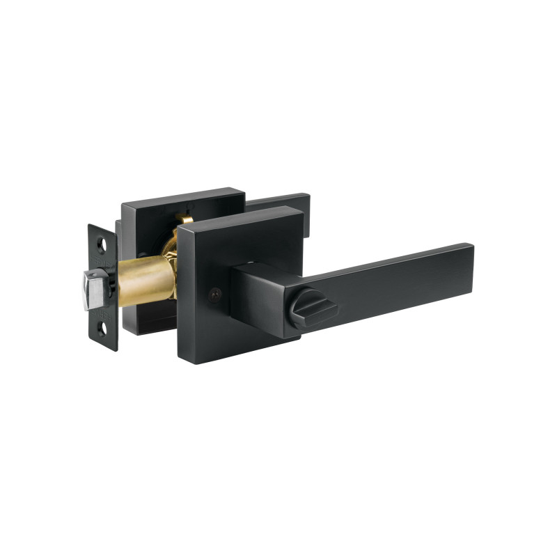 CEMA-26B Cerradura manija 'Módena' p/baño, negro mate, HERMEX CEMA-26B Cerradura manija 'Módena' p/baño, negro mate, HERMEX