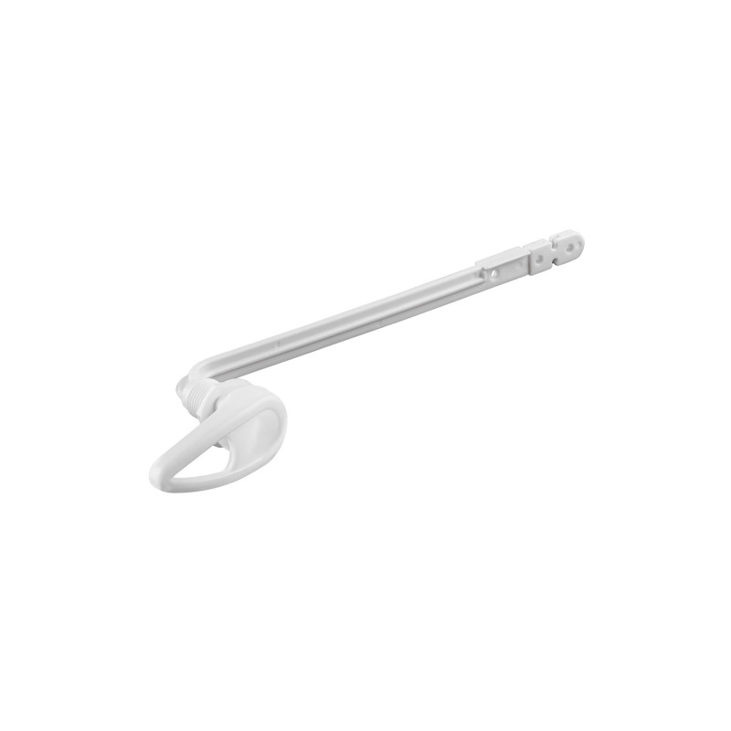 PW-017 Palanca frontal plástica blanca para WC, FOSET