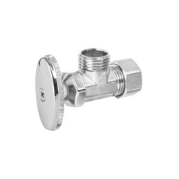 ANG-03P Llave angular 1/2', multivuelta, barrilito, BASIC