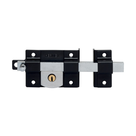 CB-456D Cerradura de barra libre, derecha, negra, HERMEX