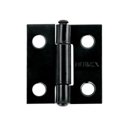 BR-106 Bisagra rectangular 1' negra, HERMEX