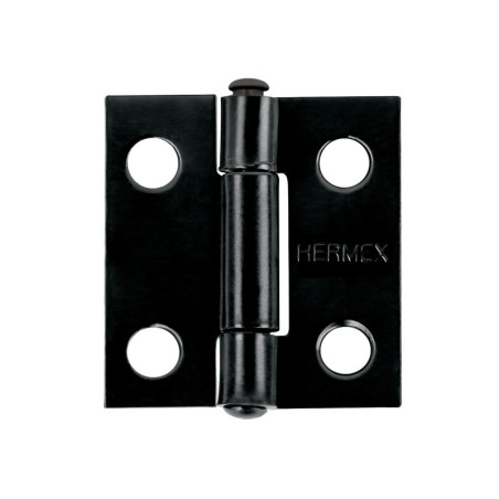 BR-106 Bisagra rectangular 1' negra, HERMEX