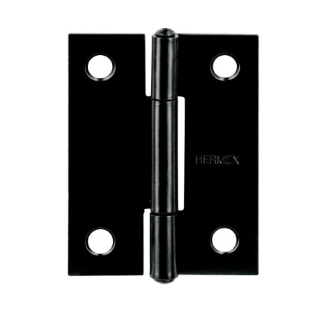 BR-206 Bisagra rectangular 2' negra, HERMEX