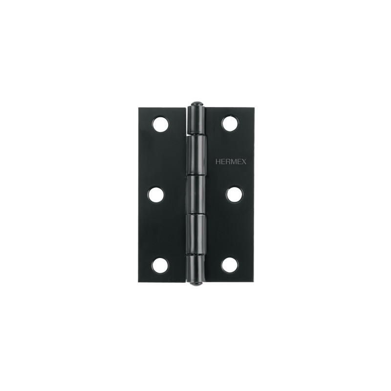 BR-306 Bisagra rectangular 3' negra, HERMEX