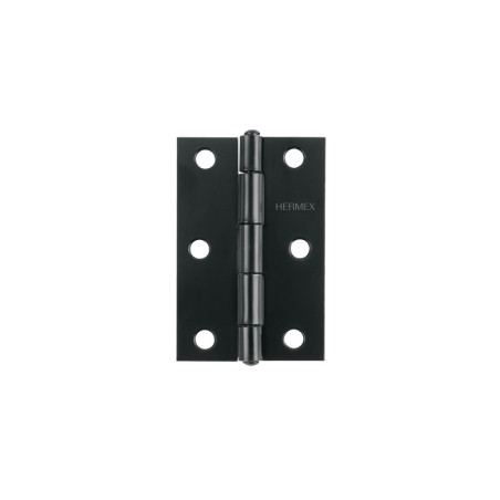 BR-306 Bisagra rectangular 3' negra, HERMEX