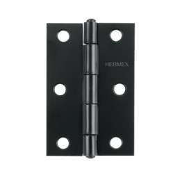 BR-356 Bisagra rectangular 3-1/2' negra, HERMEX