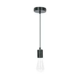 SOC-10NS Socket colgante metálico, negro, VOLTECK