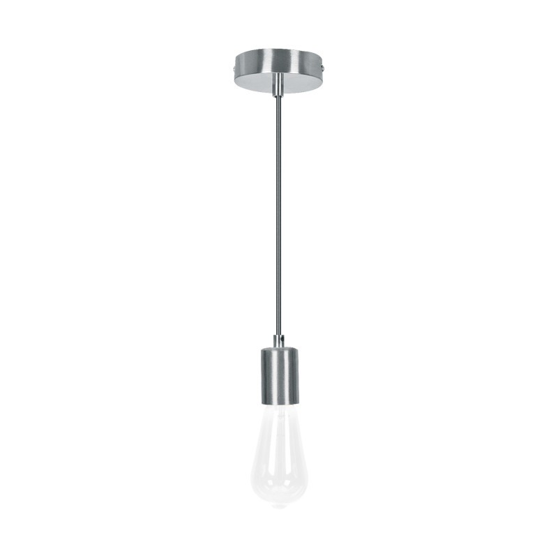 SOC-10SS Socket colgante metálico, satín, VOLTECK SOC-10SS Socket colgante metálico, satín, VOLTECK