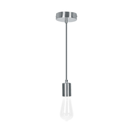 SOC-10SS Socket colgante metálico, satín, VOLTECK