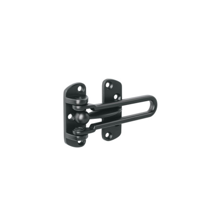 PAAB-6 Pasador abatible para puerta, acabado negro, HERMEX