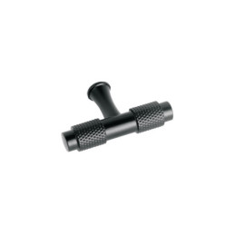 PER-136 Perilla metálica estilo 'Segovia', negro, HERMEX