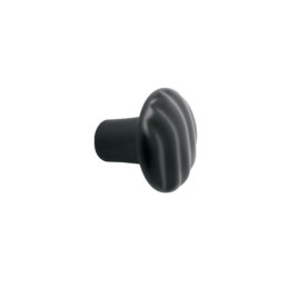 PER-146 Perilla metálica estilo 'Toledo', acabado negro, HERMEX