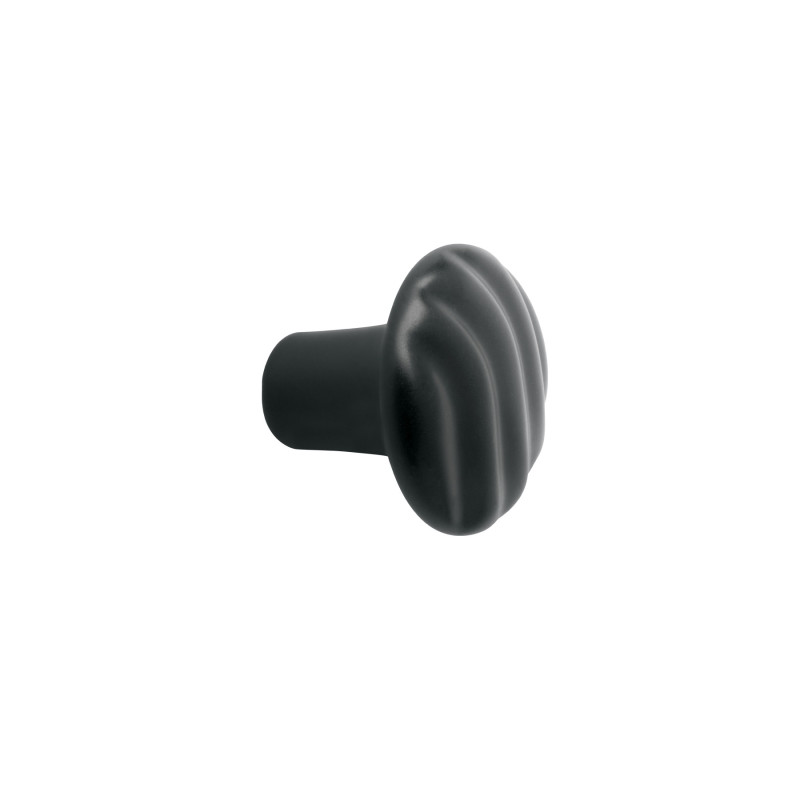 PER-146 Perilla metálica estilo 'Toledo', acabado negro, HERMEX