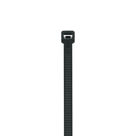 CIN-12030N Bolsa con 10 cinchos plásticos 120 lb, 300 x 7.5 mm, negros
