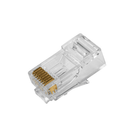 CBR-6P100 Plug RJ45 CAT6, Bote con 100 piezas, VOLTECK