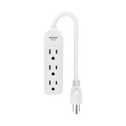 MUL-3E Multicontacto doméstico 3 entradas, VOLTECK