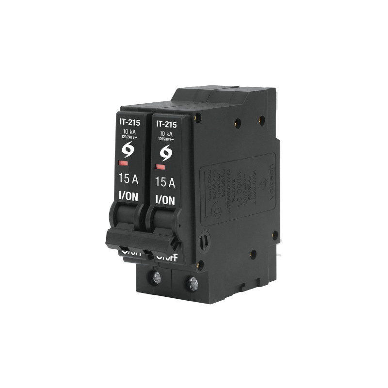 IT-215G Interruptor de 2 polos 15A, enchufable, a granel, VOLTECK