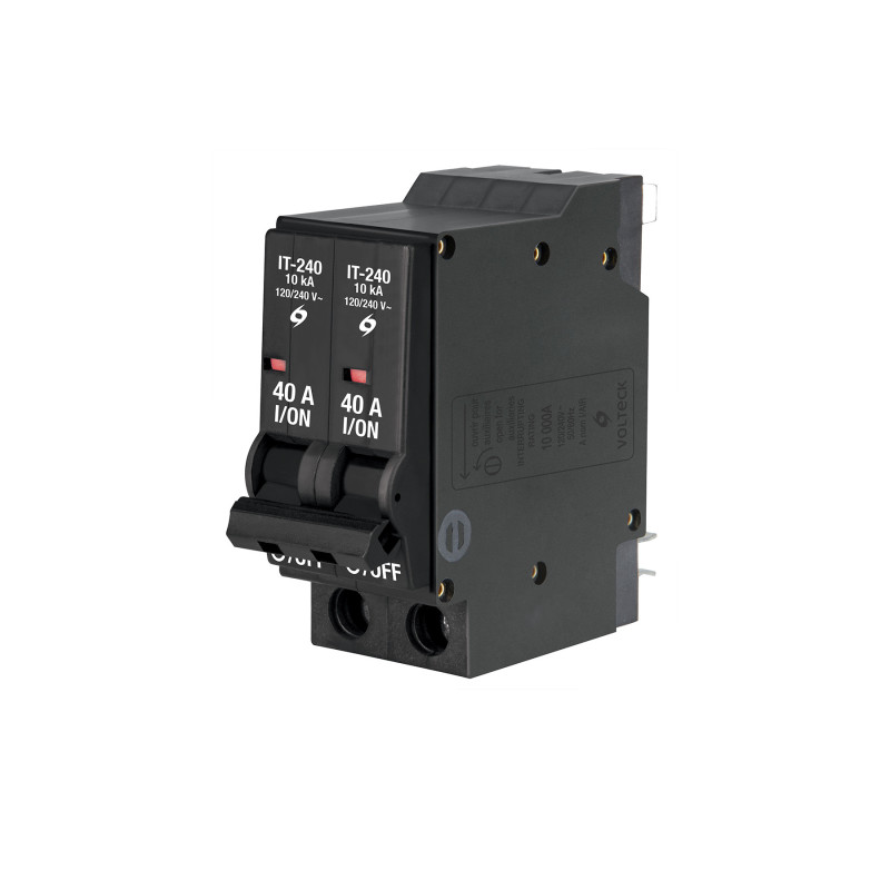 IT-240G Interruptor de 2 polos 40A, enchufable, a granel, VOLTECK