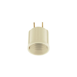 POBA-20G Portalámpara de baquelita, con adaptador a granel, VOLTECK