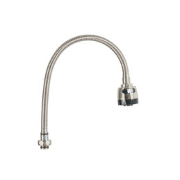 AQCR-81N Cuello flexible para mezcladora de fregadero, satín, AQUA