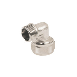 PPG-12M Codo 90° para PEALPE, 1/2', con rosca macho, FOSET