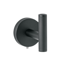 TBA-73M Gancho sencillo metálico acabado negro, FOSET TÚBIG