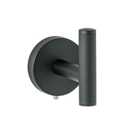 TBA-73M Gancho sencillo metálico acabado negro, FOSET TÚBIG