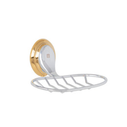 AQA-84G Jabonera metálica cromo-oro, FOSET AQUA