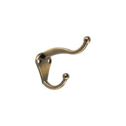 PEPU-32 Gancho tipo perchero sombrero y abrigo, 4cm, latón, HERMEX