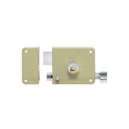CS-75IQ Cerradura sobreponer izq instalafácil, llave puntos, caja