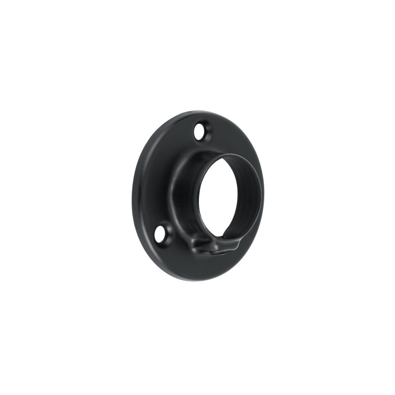 BTR-3N Brida negra para tubo redondo de closet, HERMEX BTR-3N Brida negra para tubo redondo de closet, HERMEX
