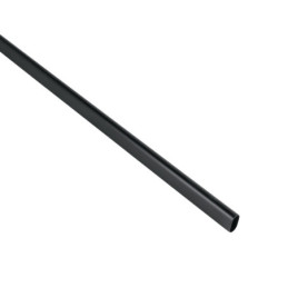 TO-530N Tubo ovalado de 3.0 m negro para closet, HERMEX