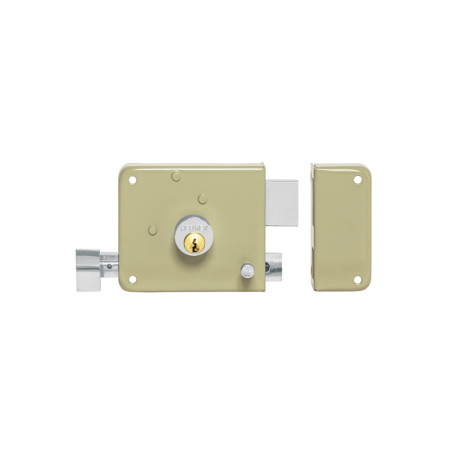 CS-75IQB Cerradura sobreponer izq instalafácil, llave puntos, blíster