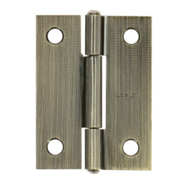 BR-202 Bisagra rectangular 2' latón antiguo, HERMEX