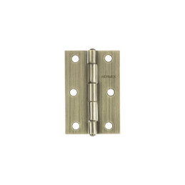 BR-302 Bisagra rectangular 3' latón antiguo, HERMEX