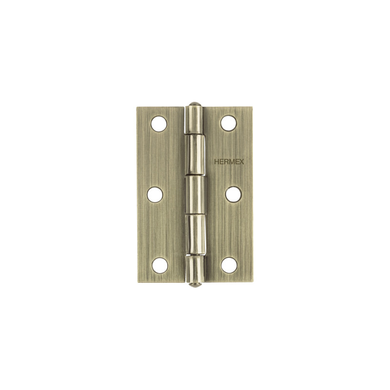 BR-302 Bisagra rectangular 3' latón antiguo, HERMEX BR-302 Bisagra rectangular 3' latón antiguo, HERMEX