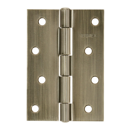 BR-402 Bisagra rectangular 4' latón antiguo, HERMEX
