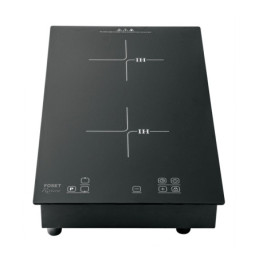 PAE-302NI Parrilla inducción empotrable 30cm, 2 quem, vidrio, RIVIERA