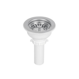 CO-824 Contracanasta 3-1/2' inox, instalafácil, tubo plástico FOSET