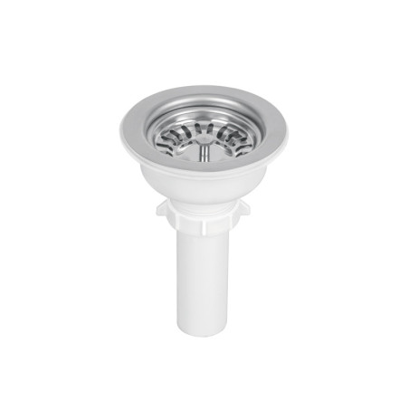 CO-824 Contracanasta 3-1/2' inox, instalafácil, tubo plástico FOSET