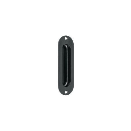JALE-62 Jaladera de embutir ovalada acabado negro, HERMEX