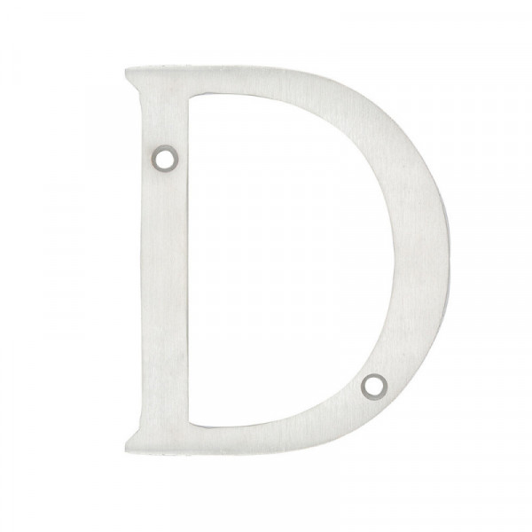 L701DCS LOCK Letra D slim 4" cromo satinado Lock | DIHERESA