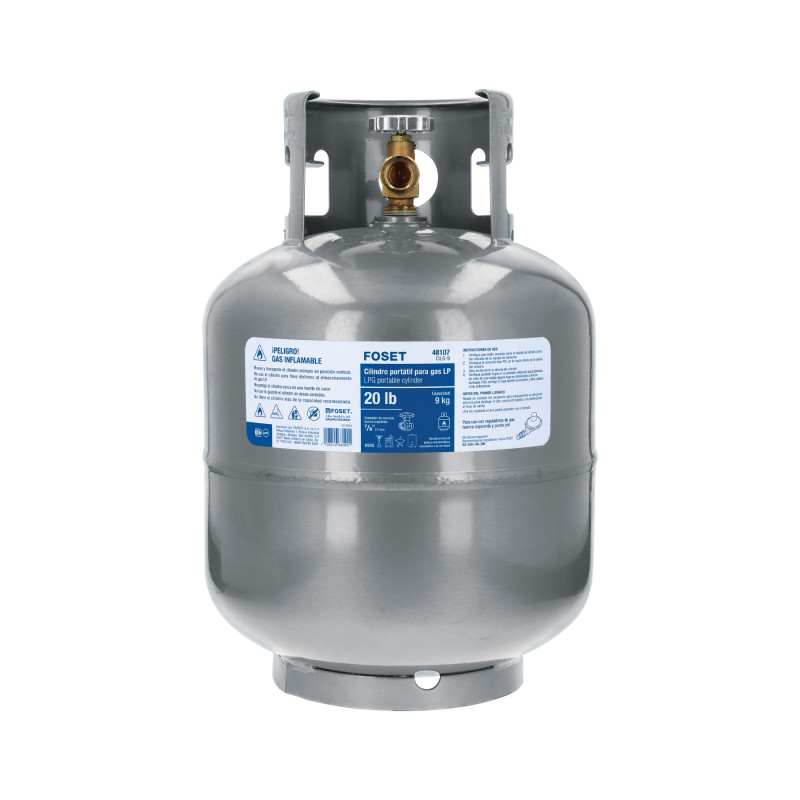 CILG-9 Cilindro portátil para gas LP, 20lb (9kg) FOSET CILG-9 Cilindro portátil para gas LP, 20lb (9kg) FOSET