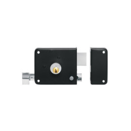 CS-756D Cerradura sobreponer der instala-fácil, tradicional, negro