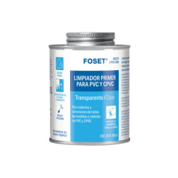LPVC-500 Limpiador para PVC y CPVC, lata 500ml, FOSET