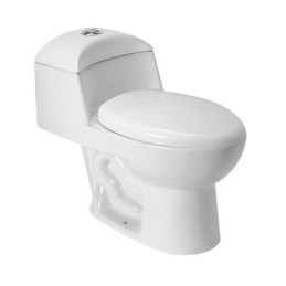 MUBA-45OB Sanitario one piece alargado de porcelana, blanco, FOSET