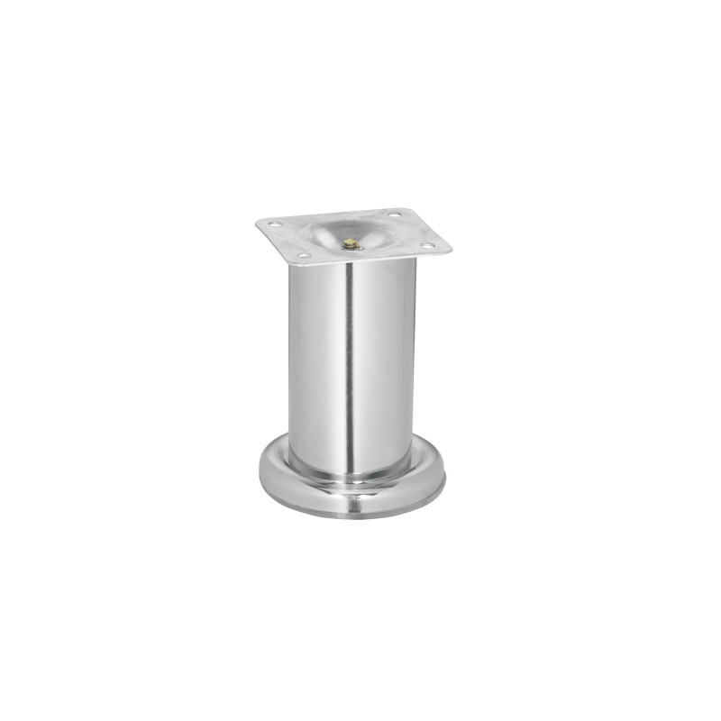 PAMU-10 Pata para sofa y mueble, cromo, 100 mm altura, HERMEX PAMU-10 Pata para sofa y mueble, cromo, 100 mm altura, HERMEX